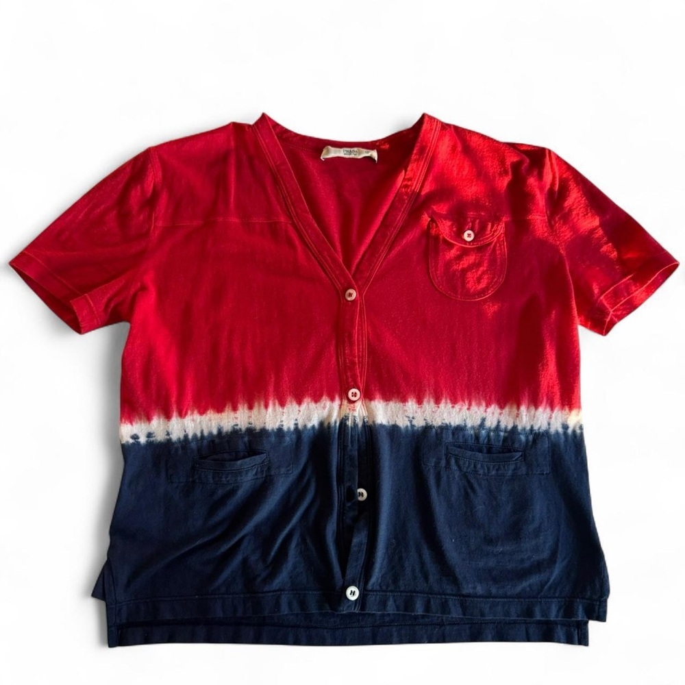 Prada Spring/Summer 2004 Ombré Dye Blouse - SZ Large